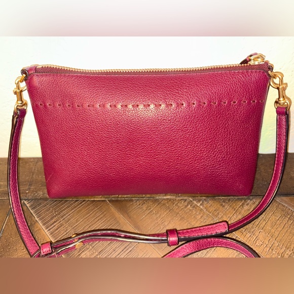 SOLD UNLISTED - 
Tory Burch Burgundy Leather Crossbody Bag - Picture 6 of 10